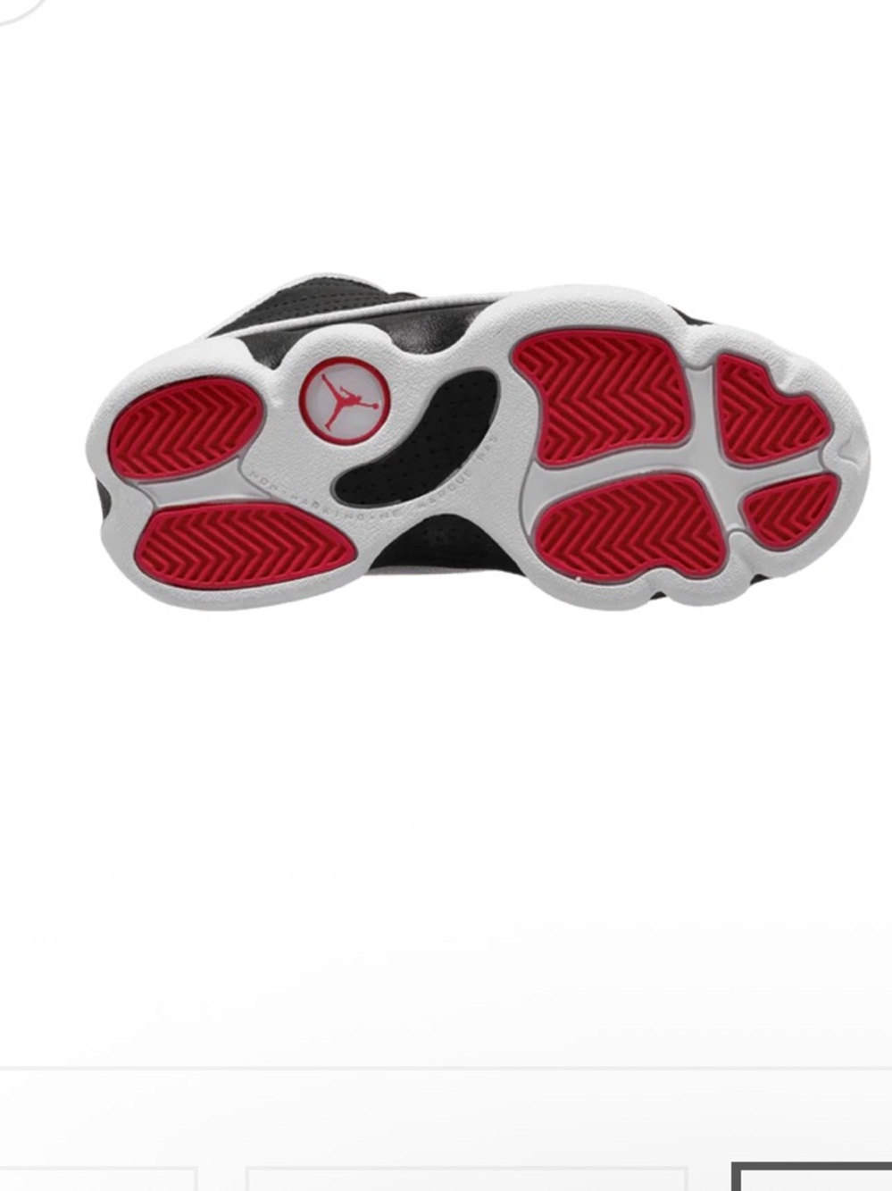 Nike Black White Red Retro Basketball Sneaker - Picture 3 of 3